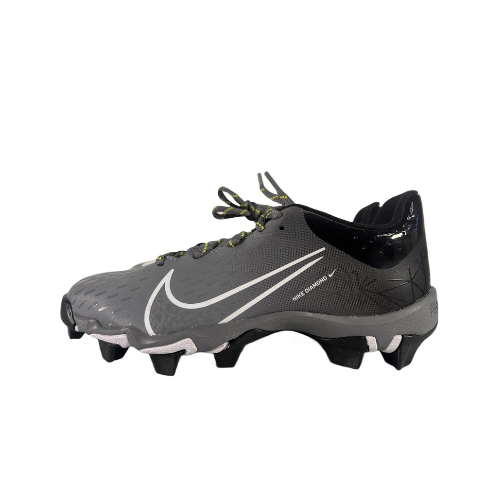 Nike Hyperdiamond 4 Keystone GG Youth Softball Cleats 3.5Y Grey Black CZ5919-007
